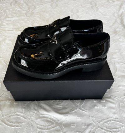 Prada Patent Leather Loafers fits Like 11 5us