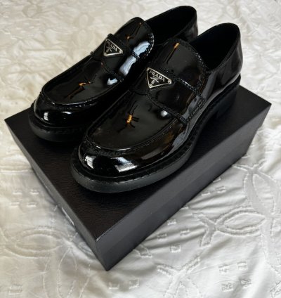 Prada Patent Leather Loafers fits Like 11 5us