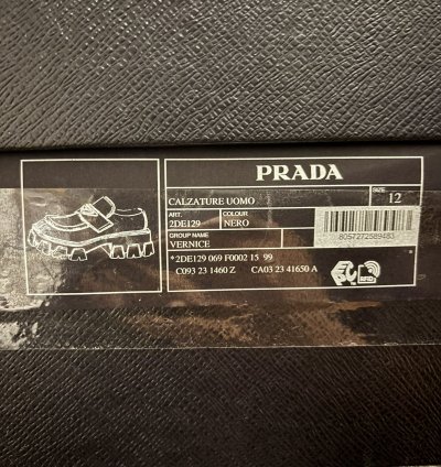 Prada Patent Leather Monoliths