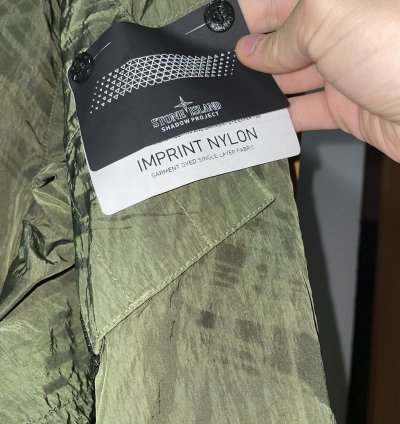Stone Island Shadow Project Imprint Nylon Colaress