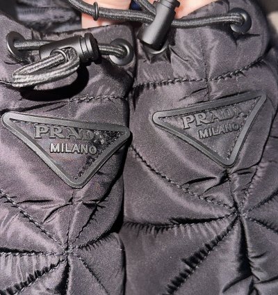 Prada Quilted Nylon Slippers