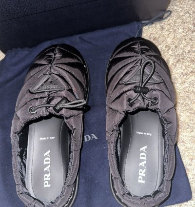 Prada Quilted Nylon Slippers