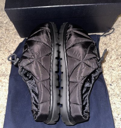 Prada Quilted Nylon Slippers