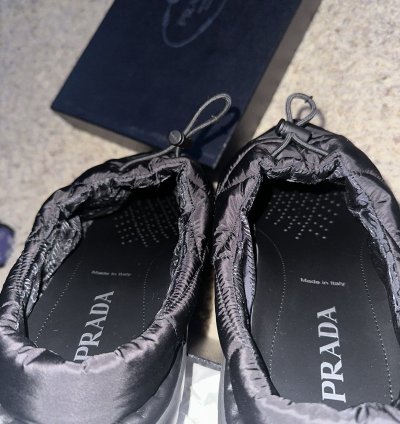 Prada Quilted Nylon Slippers