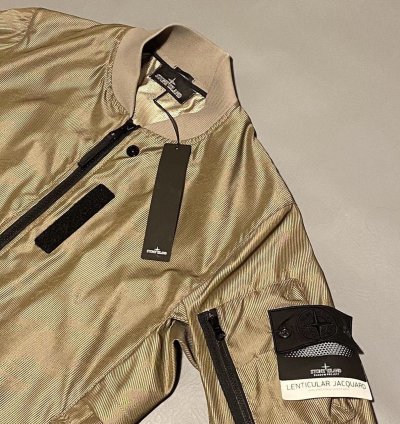 Stone Island Shadow Project Lenticular Jacquard Zip Bomber