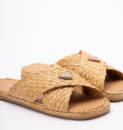 Prada Raffia Sandals Size Uk 10