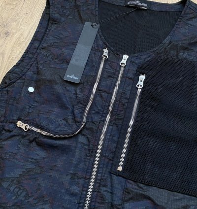 Stone Island Shadow Project Multi Zip Technical Cargo Vest
