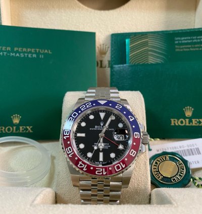 Rolex Gmt-master Ii Full Stickers 2022 New Gmt-master Ii Pepsi Steel Jubilee 126710blro Full Set