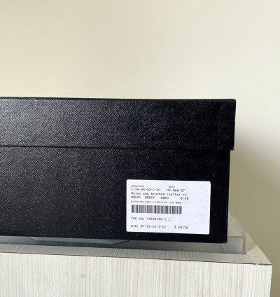 Prada Re-nylon Leather Zip Pocket Combat Boots Size 9 Us