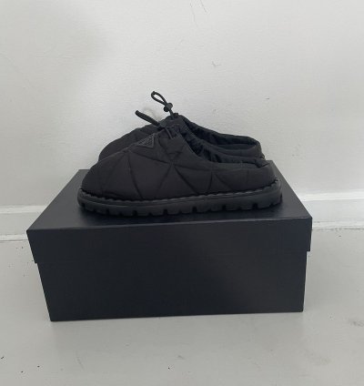 Prada Re-nylon Rush Quilted Slipper Mules