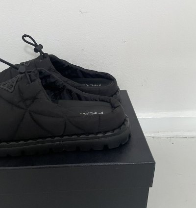 Prada Re-nylon Rush Quilted Slipper Mules