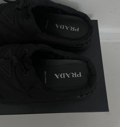Prada Re-nylon Rush Quilted Slipper Mules