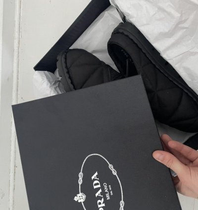 Prada Re-nylon Rush Quilted Slipper Mules