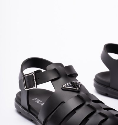 Prada Rubber Sandals Size Uk 9 For Men