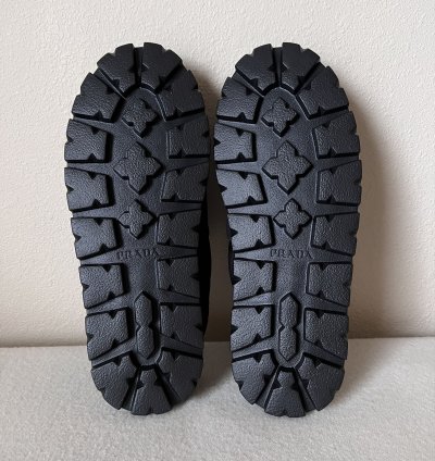 Prada Rush Quilted Nylon Mule Sandals In Black
