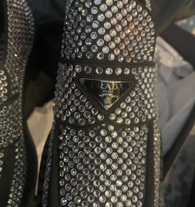 Prada Sayin Loafer With Crystal