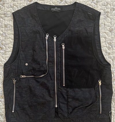 Stone Island Shadow Project Utility Vest Black Ss23 Gilet