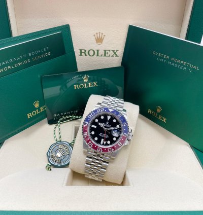 Rolex Gmt-master Ii New Gmt-master Ii 126710blro 40mm Stainless Steel Pepsi Jubilee Bracelet