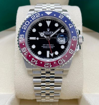 Rolex Gmt-master Ii New Gmt-master Ii 126710blro 40mm Stainless Steel Pepsi Jubilee Bracelet