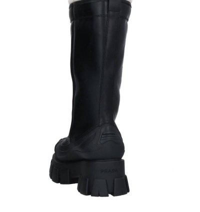 Prada Shearling Monilith Boots