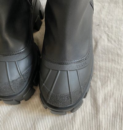 Prada Shearling Monilith Boots