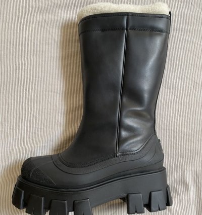 Prada Shearling Monilith Boots