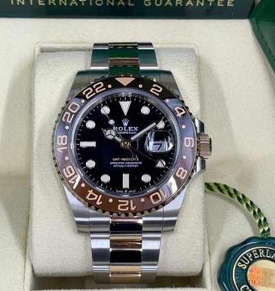 Rolex Gmt-master Ii New Gmt-master Ii 126711chnr Rootbeer Steel Everose Rose Gold