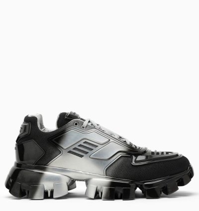 Prada Silver Black Prada Cloudbust Thunder Trainer