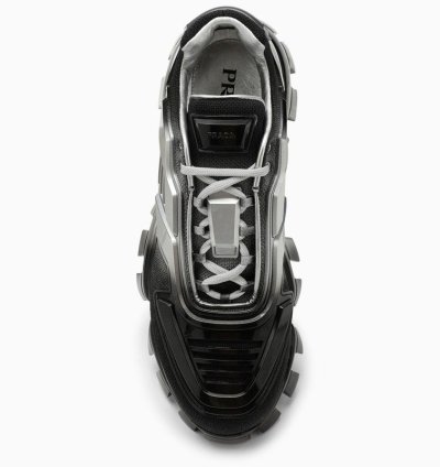 Prada Silver Black Prada Cloudbust Thunder Trainer