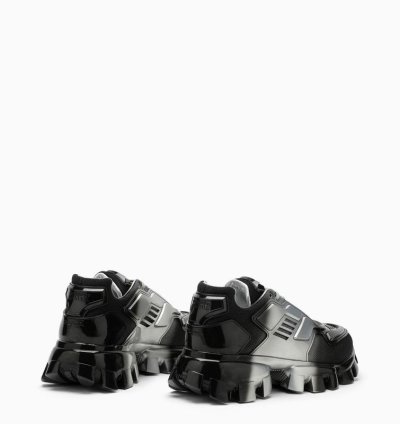 Prada Silver Black Prada Cloudbust Thunder Trainer