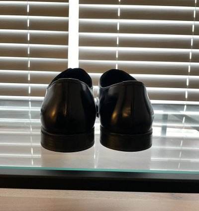 Prada Smooth Leather Lace Up Dress Shoe