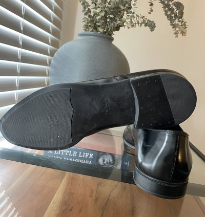 Prada Smooth Leather Lace Up Dress Shoe