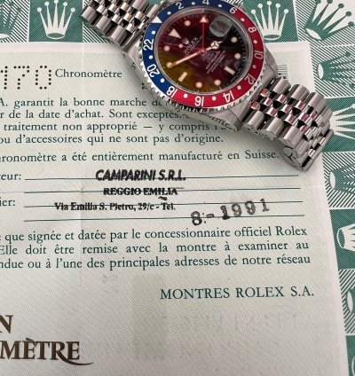 Rolex Gmt-master Ii Nos Mai Indossato Full Set