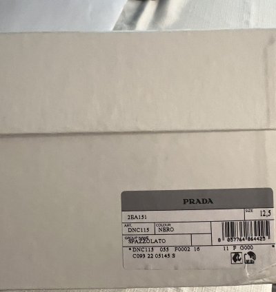 Prada Spazzolato 12 5 Rubber Soled Dress Shoe