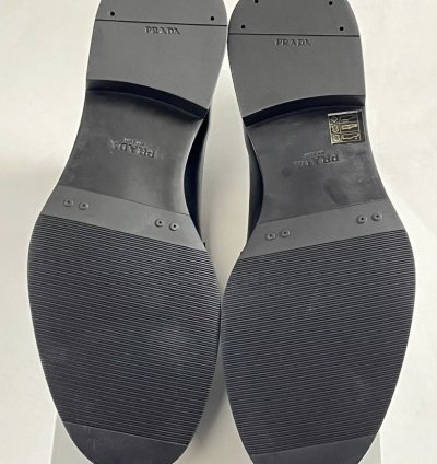 Prada Spazzolato 12 5 Rubber Soled Dress Shoe