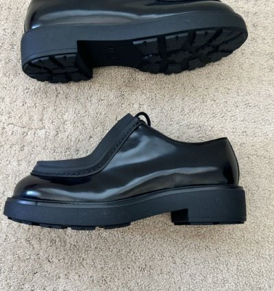 Prada Spazzolato Chunky Derby Size 42