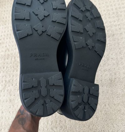 Prada Spazzolato Chunky Derby Size 42