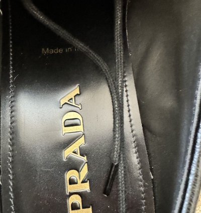 Prada Spazzolato Chunky Derby Size 42