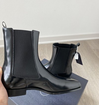 Prada Spazzolato Fume Boots