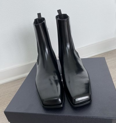 Prada Spazzolato Fume Boots