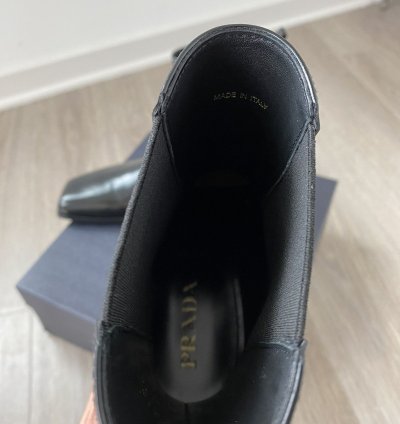 Prada Spazzolato Fume Boots