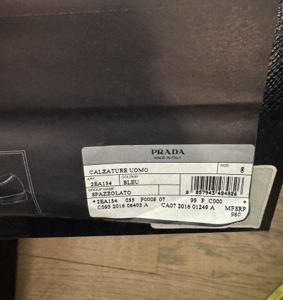 Prada Spazzolato Shoe