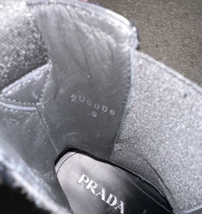 Prada Square Toe Chelsea Boots
