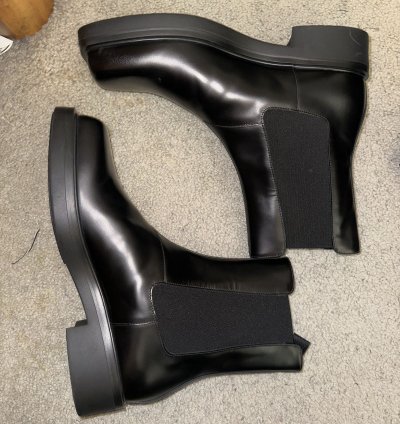 Prada Square Toe Chelsea Boots