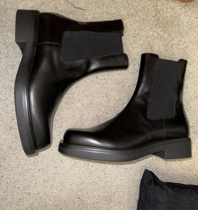 Prada Square Toe Chelsea Boots