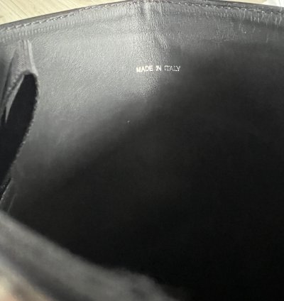 Prada Square Toe Embroidered Logo Boots