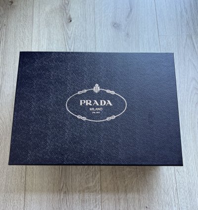 Prada Ss22 Flower Derby Leather Shoes