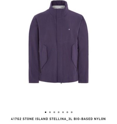 Stone Island Stellina 3l Bio Based Nylon Jacket