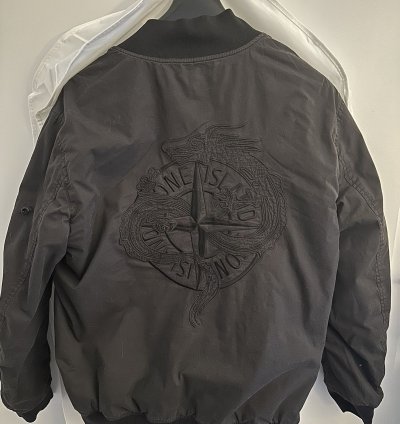 Stone Island Stretch Cotton Twill Jacketyear Of The Dragon