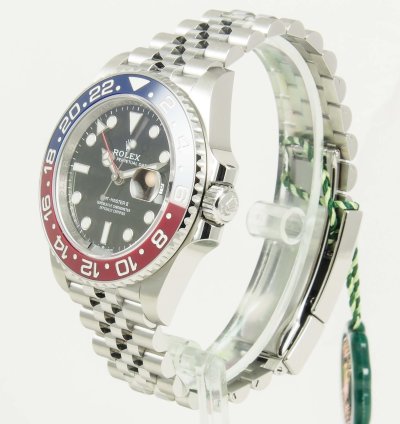 Rolex Gmt-master Ii Pepsi Blue Red Bezel Steel Black Dial Jubilee